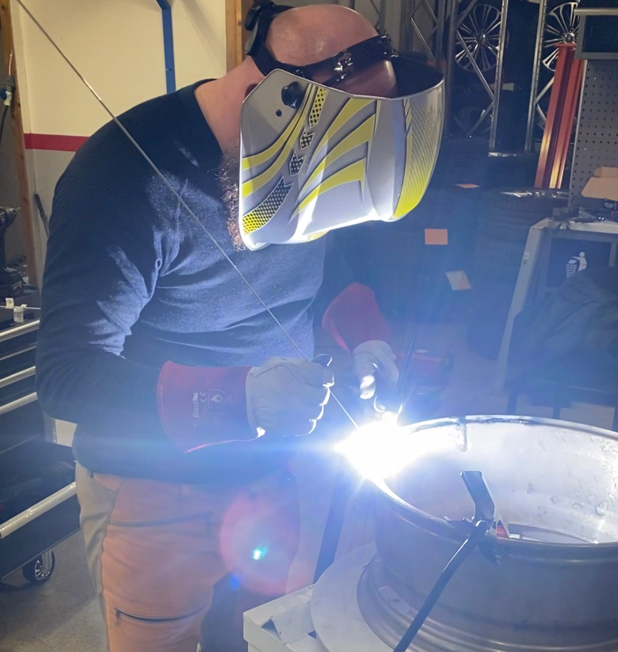 alloy wheel tig welding crack repair training